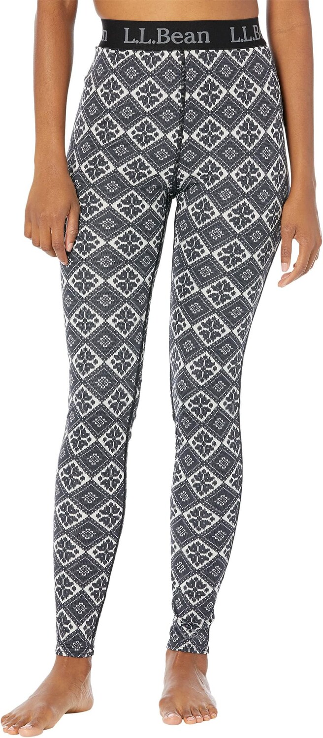 

Легкие брюки базового слоя с принтом L.L.Bean, цвет Dark Black Scandinavian Print
