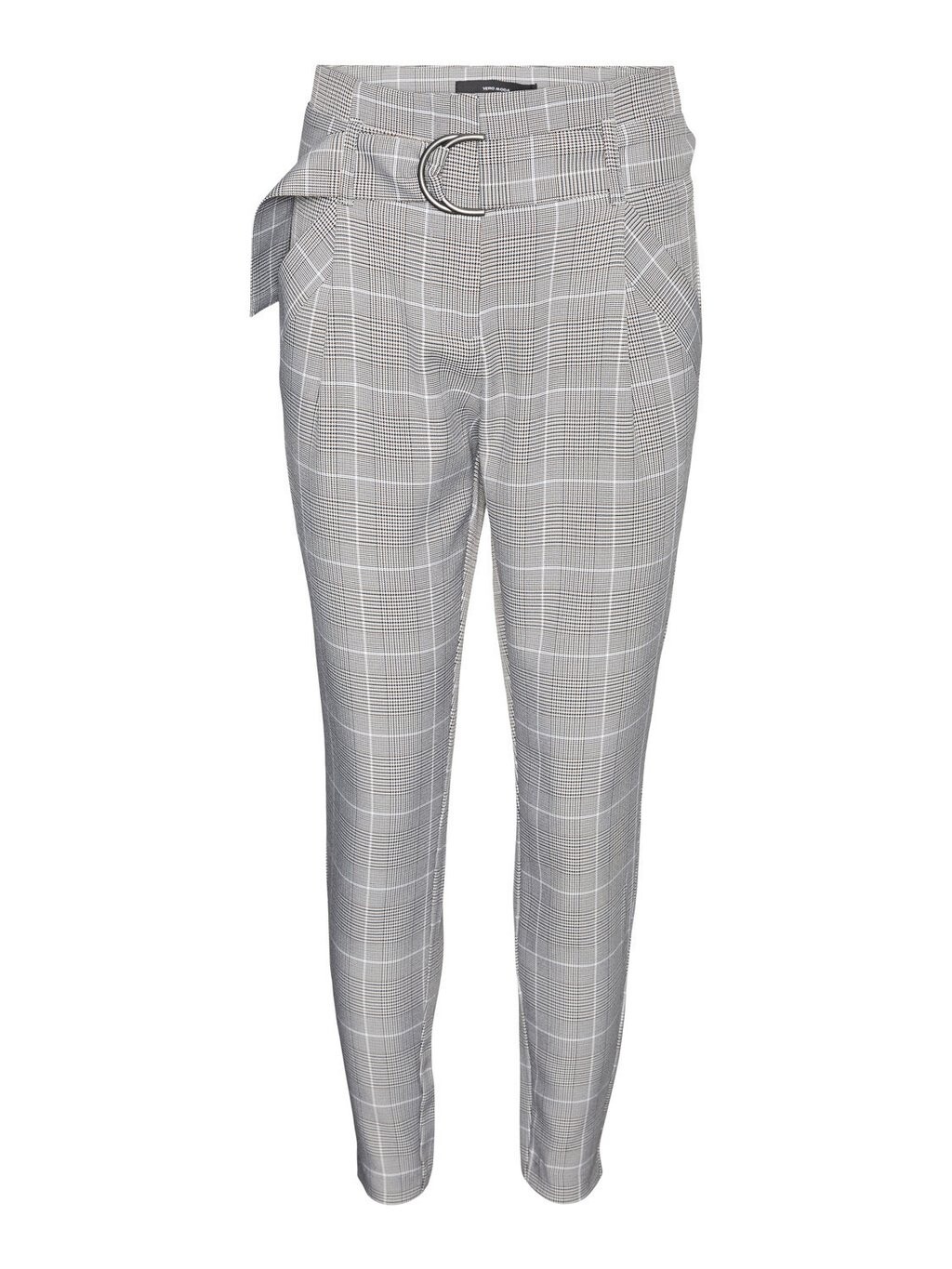 

Брюки Vero Moda Vmbailey Tap Paberbag Belt Pant, светло-серый меланж