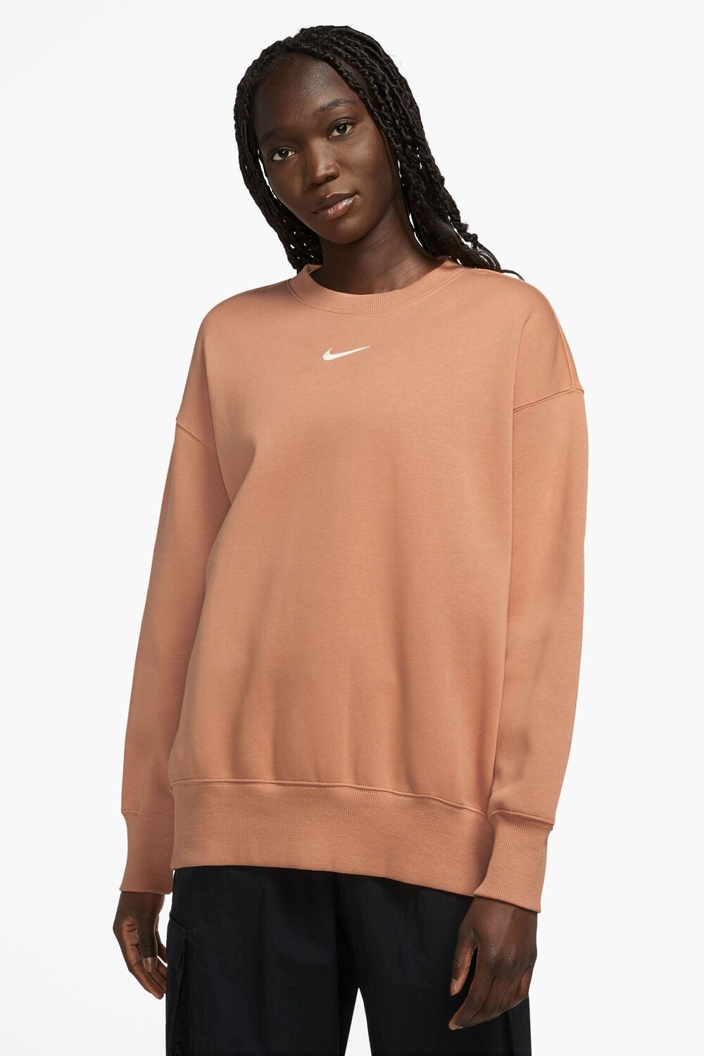 

Толстовка оверсайз с небольшим логотипом Swoosh Nike, оранжевый