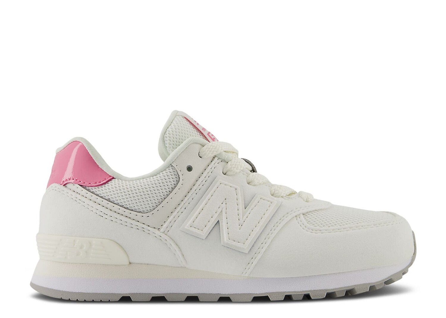 

Кроссовки New Balance 574 Little Kid Wide 'Sea Salt Real Pink', белый