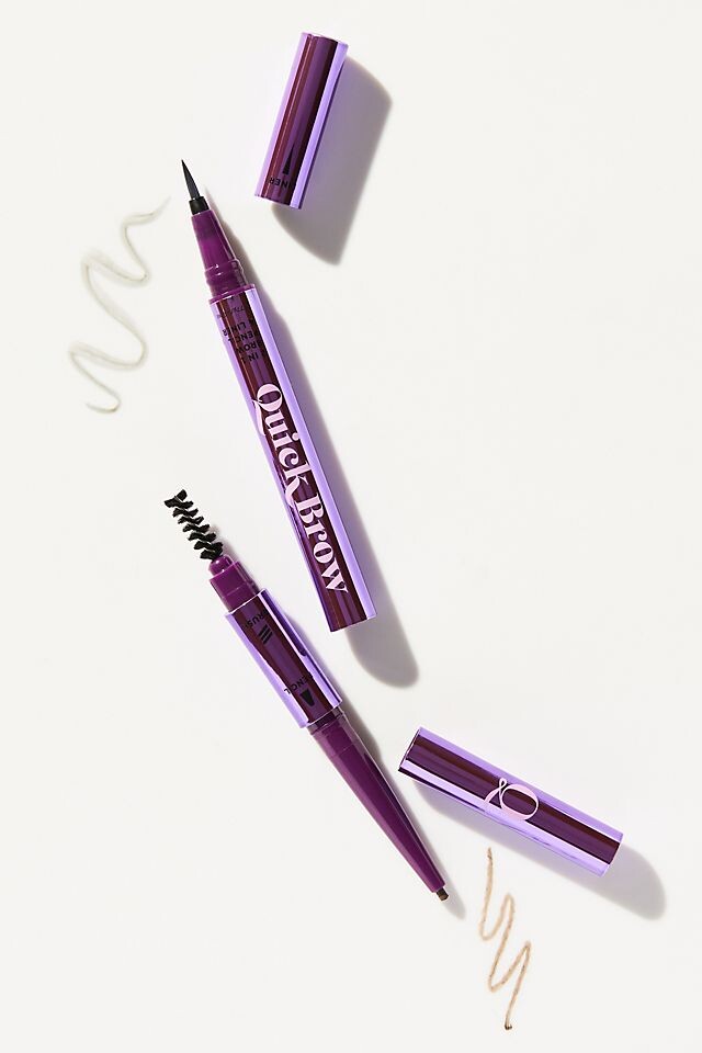 

Quick Beauty Quick Brow Карандаш и подводка для бровей 2-в-1, темно коричневый