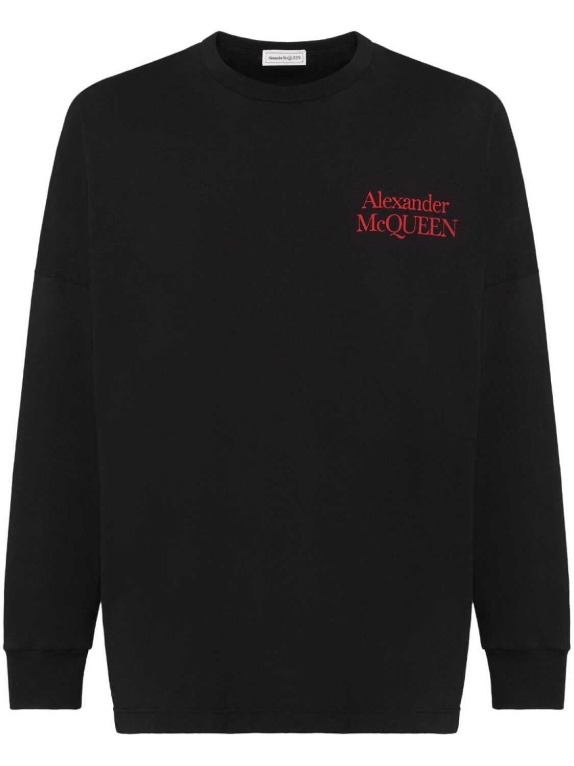 

Alexander McQueen футболка с длинными рукавами и логотипом, черный