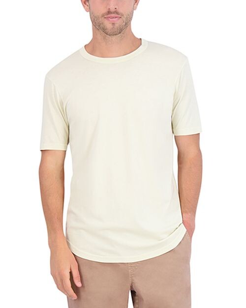 

Футболка с короткими рукавами и круглым вырезом Supima с фестонами Goodlife, цвет Ivory/Cream