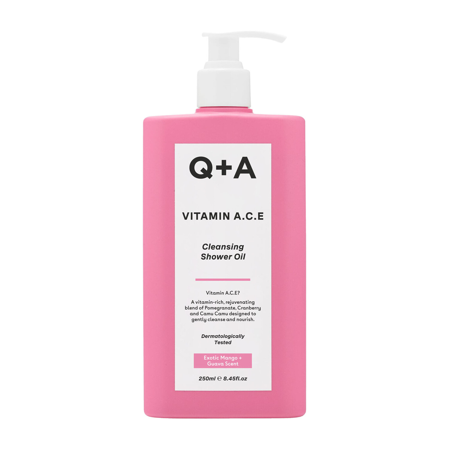 

Питательное масло для душа с витаминами Q+A Vitamin A.C.E, 250 мл