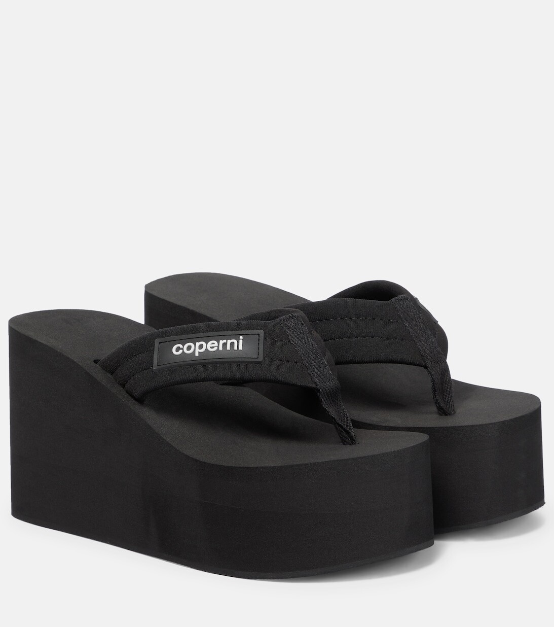 

Босоножки с ремешками на платформе Coperni, черный