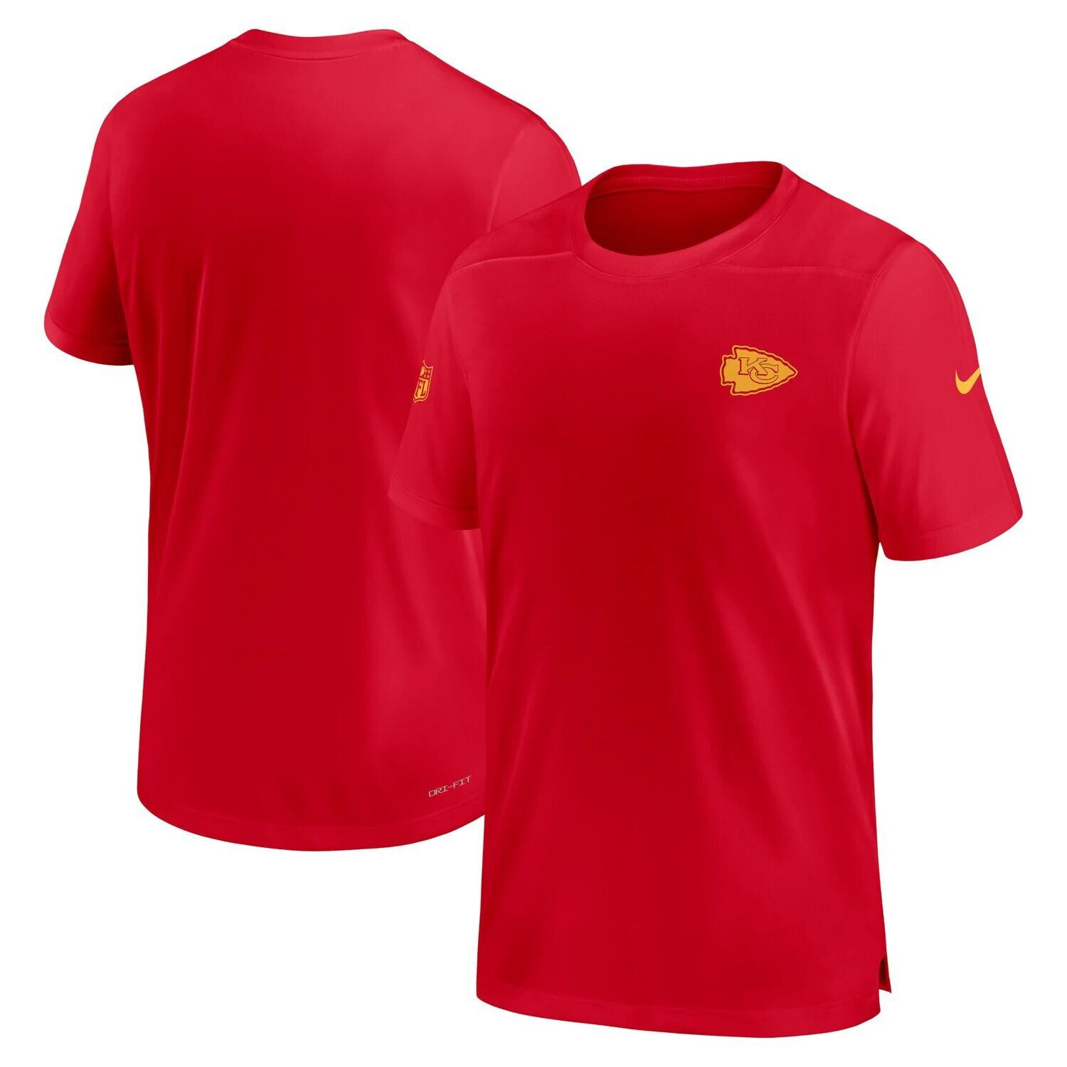 

Мужская красная футболка Kansas City Chiefs Sideline Coach Performance Nike, Красный