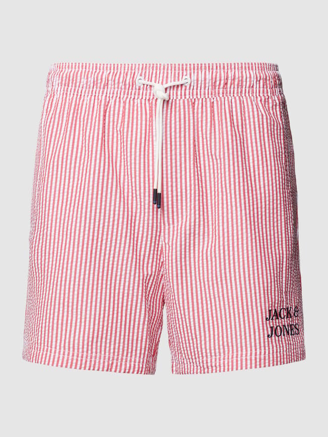 

Плавки с нашивкой этикетки модель "ФИДЖИ" Jack & Jones, ярко-красный