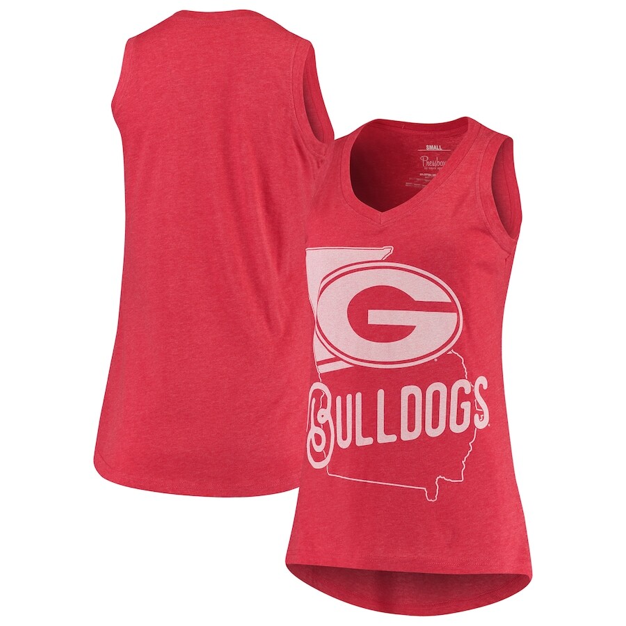 

Топ Pressbox Georgia Bulldogs, красный