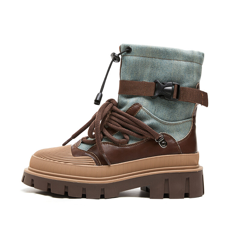 

Ботинки Martin Boot женские Malemonkey, синий/коричневый