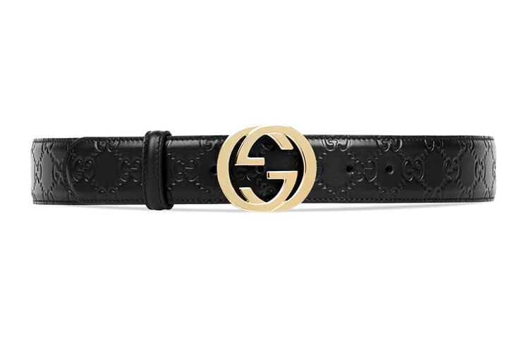 

Ремень Gucci GG, черный