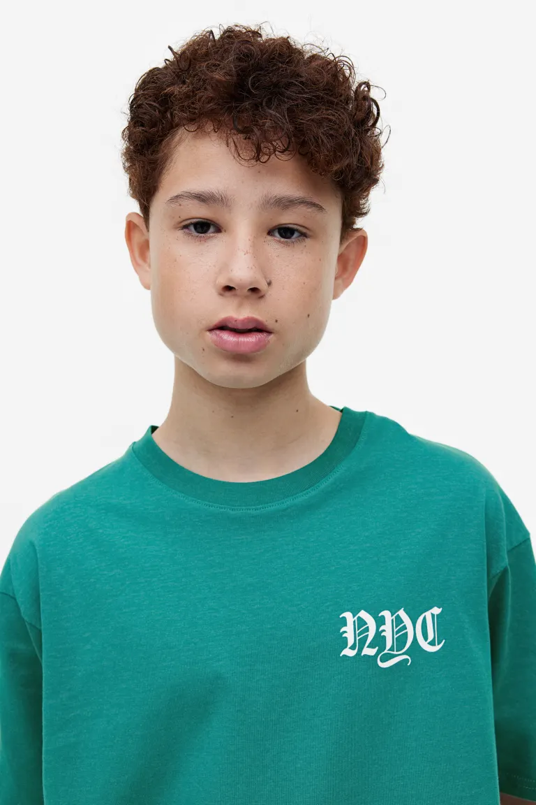 

3 штуки объемных футболок H&M, синий