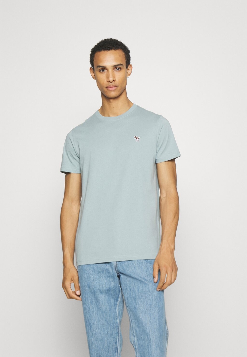 

Базовая футболка SLIM FIT ZEBRA PS Paul Smith, серовато-синий