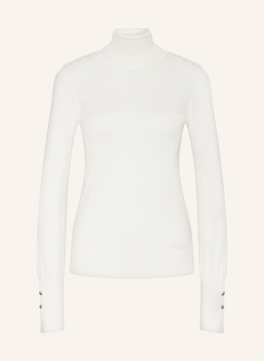 

Свитер Paule с высоким воротником и драгоценными камнями Guess, экрю