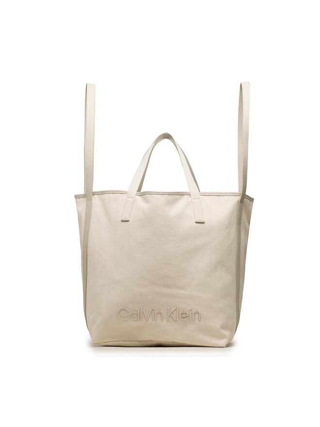 

Классическая сумка Ck Summer Shopper Lg Refib Calvin Klein, бежевый