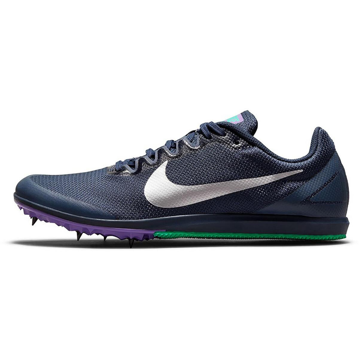 

Мужские кроссовки для бега и тренировок Zoom Rival D 10 для фитнеса и тренировок Nike, цвет Obsidian/Metallic Silver