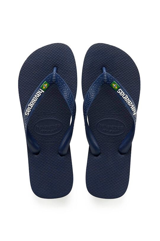 Шлепанцы с логотипом BRASIL. Havaianas, темно-синий