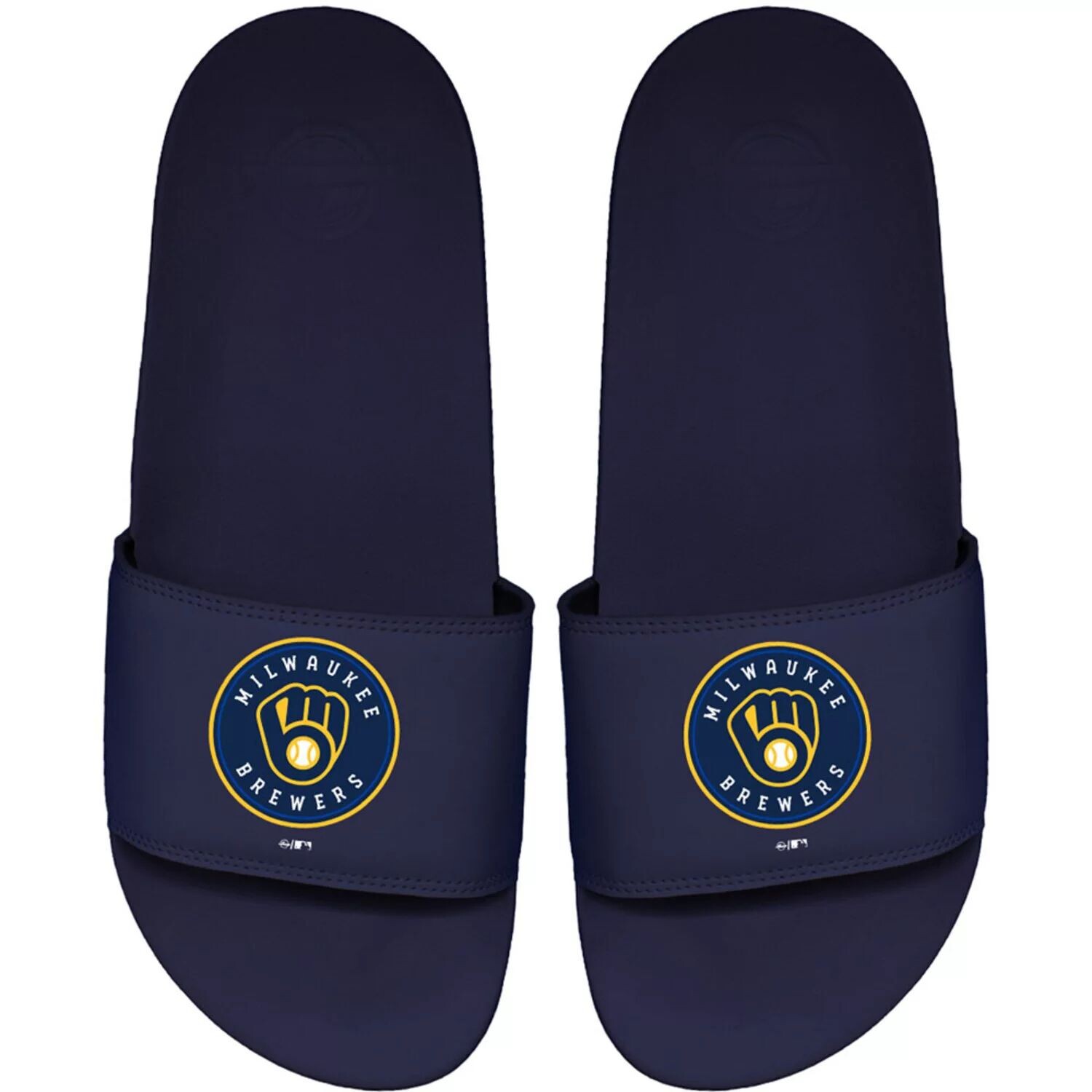 

Мужские сандалии ISlide Navy Milwaukee Brewers Primary Motto