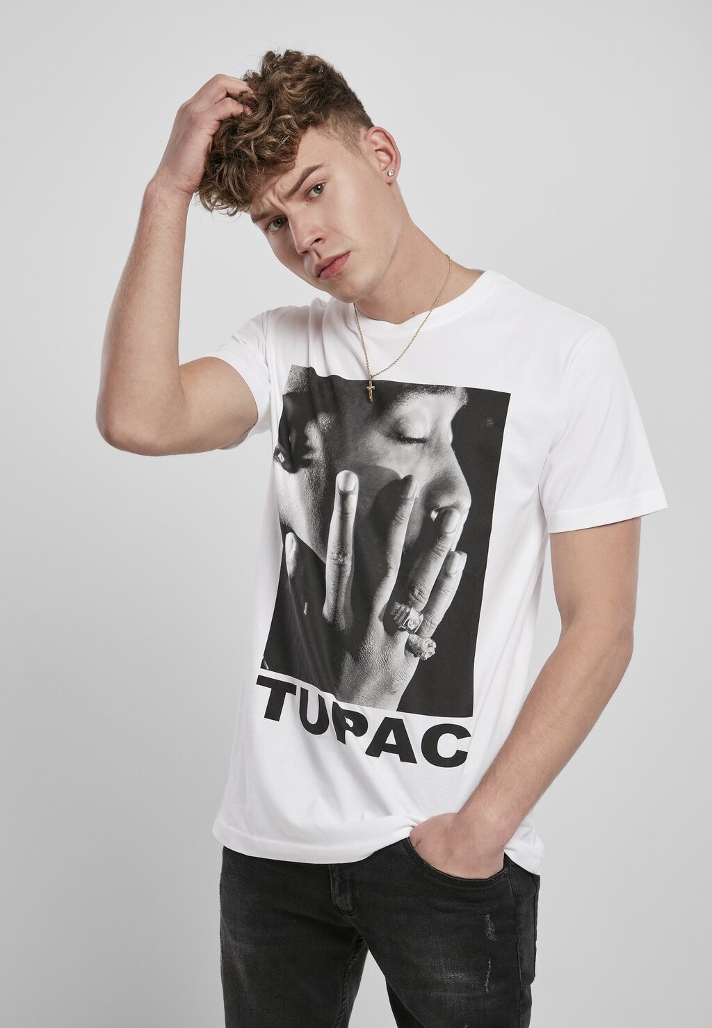 

Футболка с принтом Mister Tee, белый