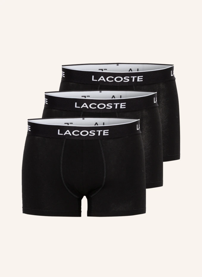 

Комплект из 3 боксеров Lacoste, черный