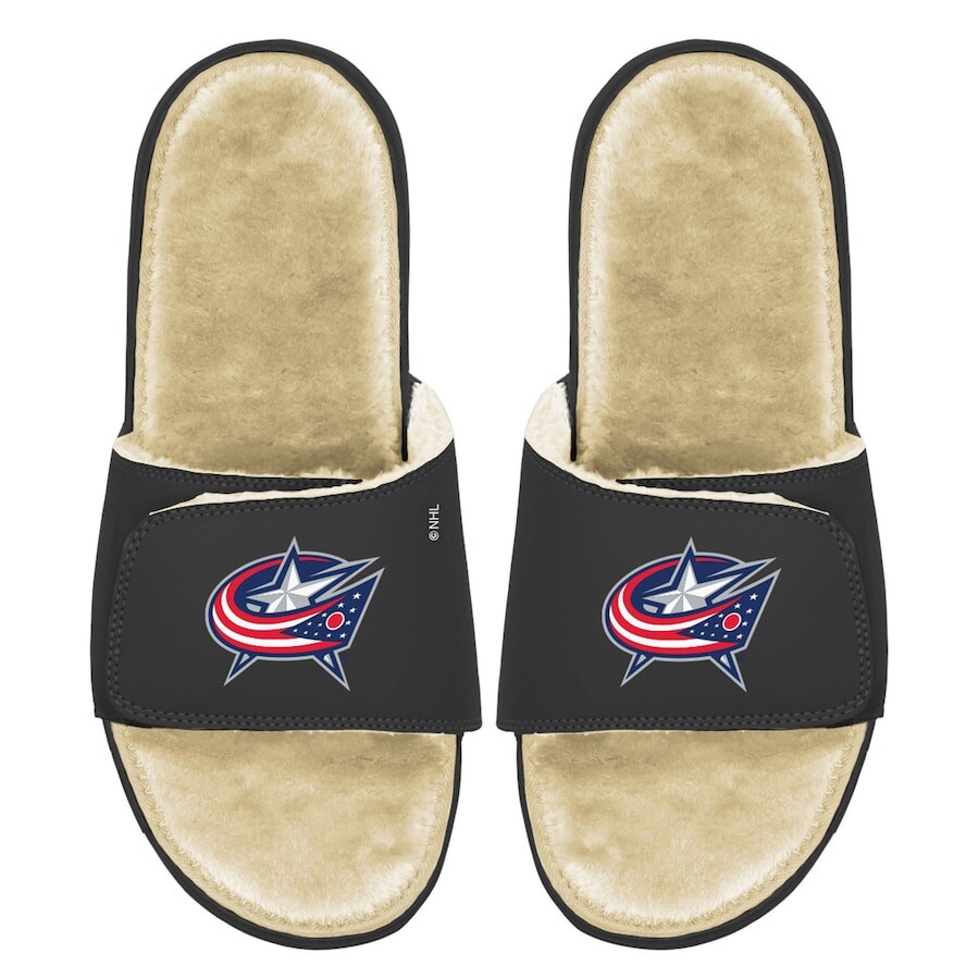 

Шлепанцы ISlide Columbus Blue Jackets, черный