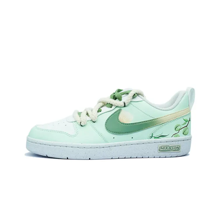 

Кроссовки Nike Court Borough Skateboarding Shoes Women's Low-top Green, зеленый