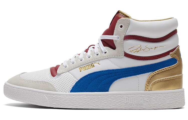 

Туфли средней высоты Puma Ralph Sampson Mid Royal белого/синего/красного цвета