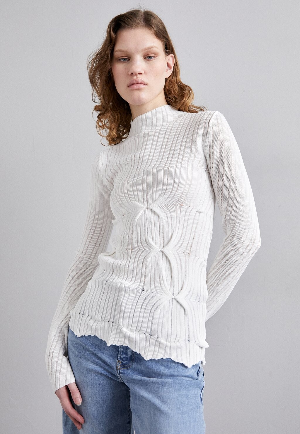 

Джемпер TURTLENECK FITTED LONG SLEEVE Elleme, цвет cream