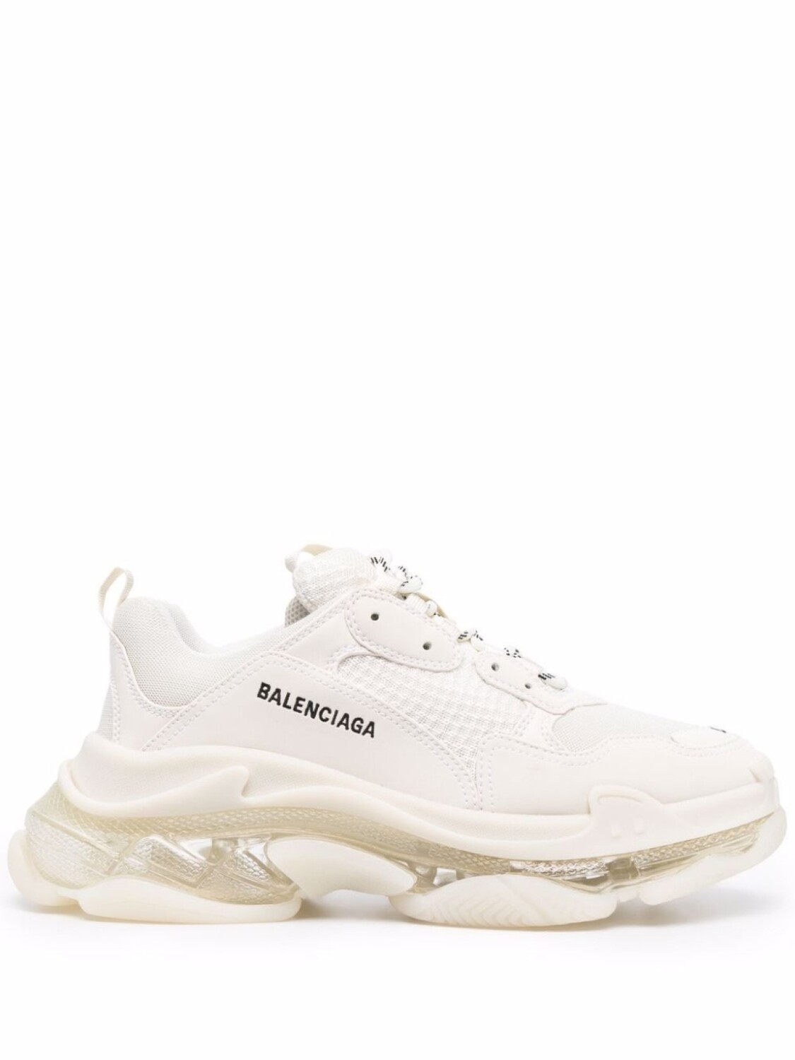 

Balenciaga кроссовки Triple S на прозрачной подошве, белый