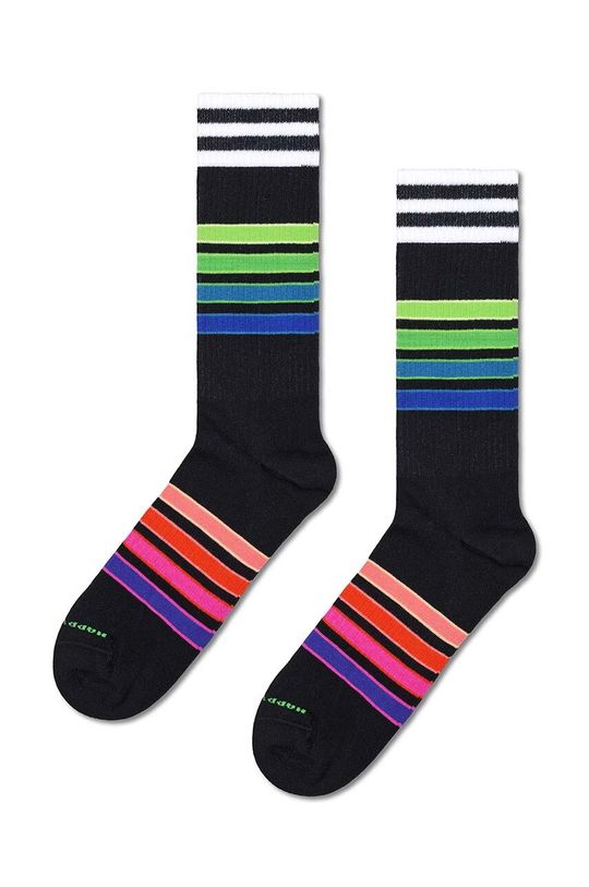 цена Носки-кроссовки Street Stripe Happy Socks, черный