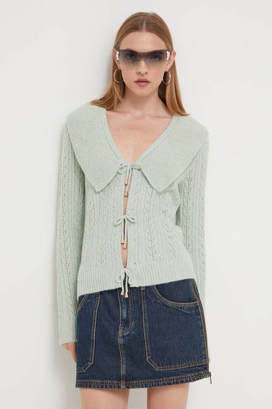 

Кардиган с добавлением шерсти Blugirl Blumarine, зеленый