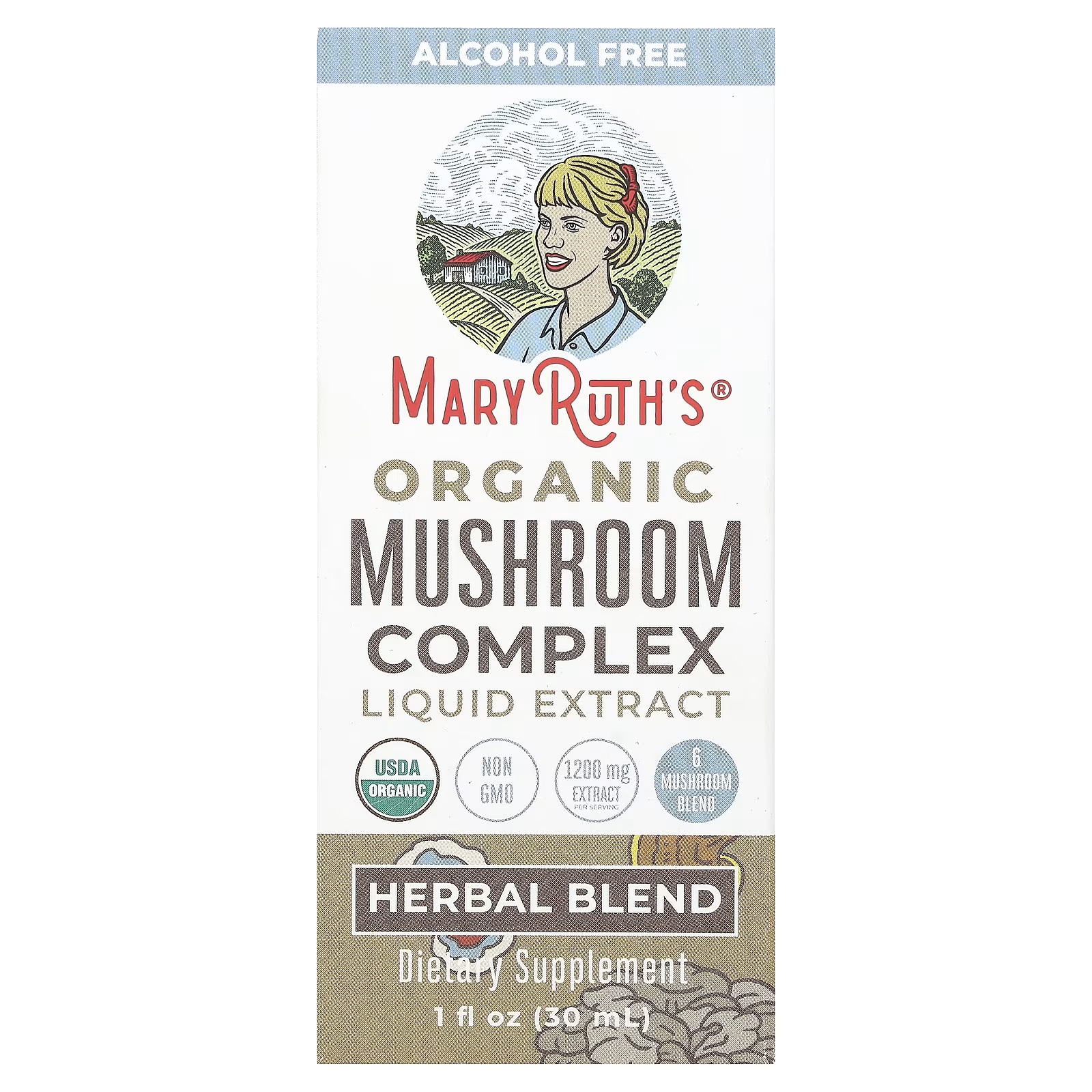 Комплекс грибной MaryRuth's жидкий экстракт, 30 мл травяная смесь крымский букет 50г общеукрепляющий добрыня русь