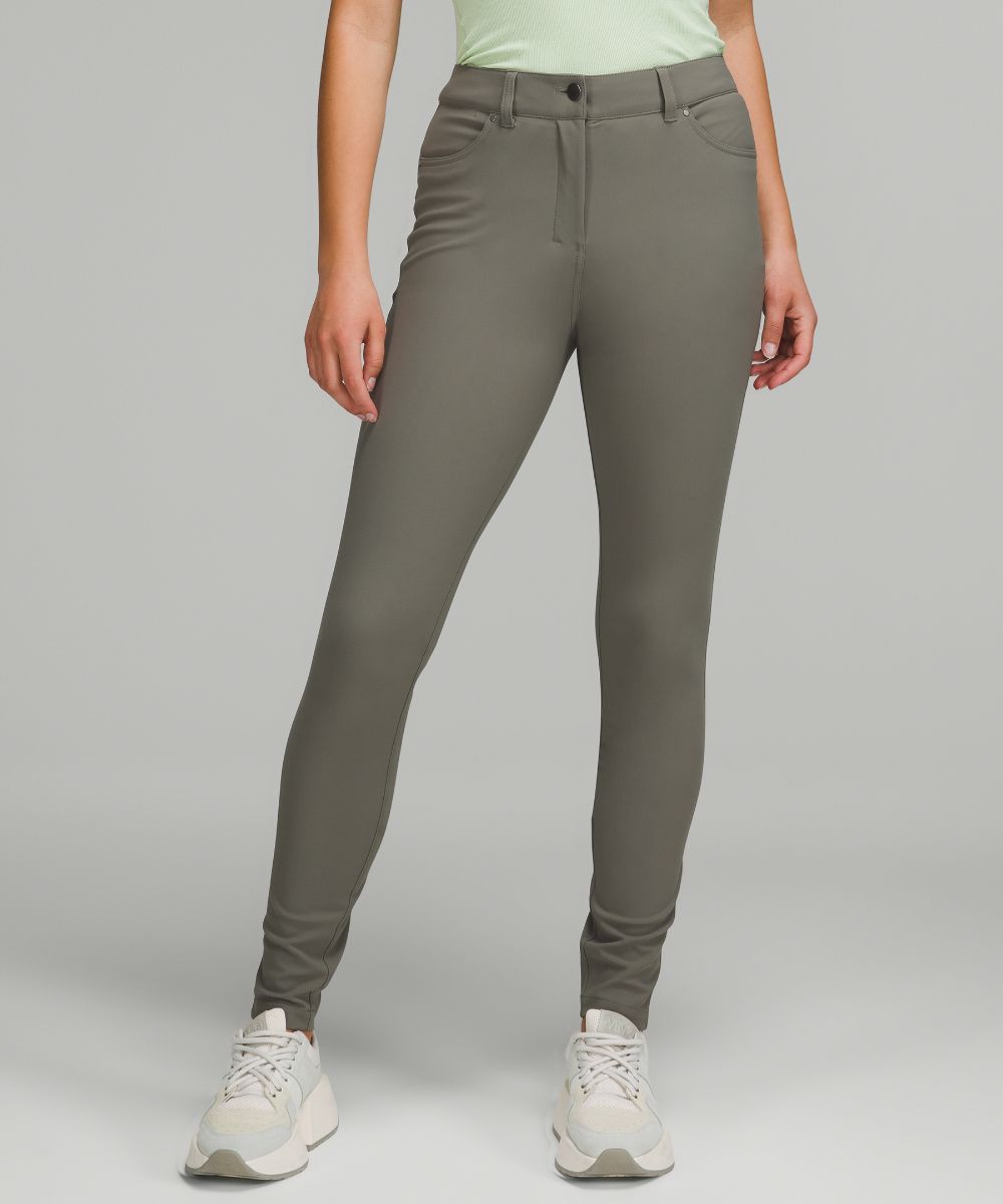 

Брюки City Sleek Slim-Fit с 5 карманами и высокой посадкой Lululemon, серый