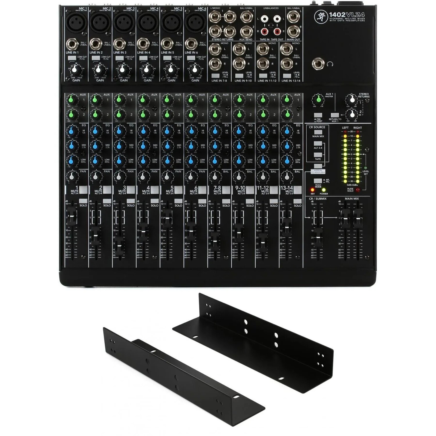 

Mackie 1402VLZ4 14-канальный микшер и комплект для монтажа в стойку