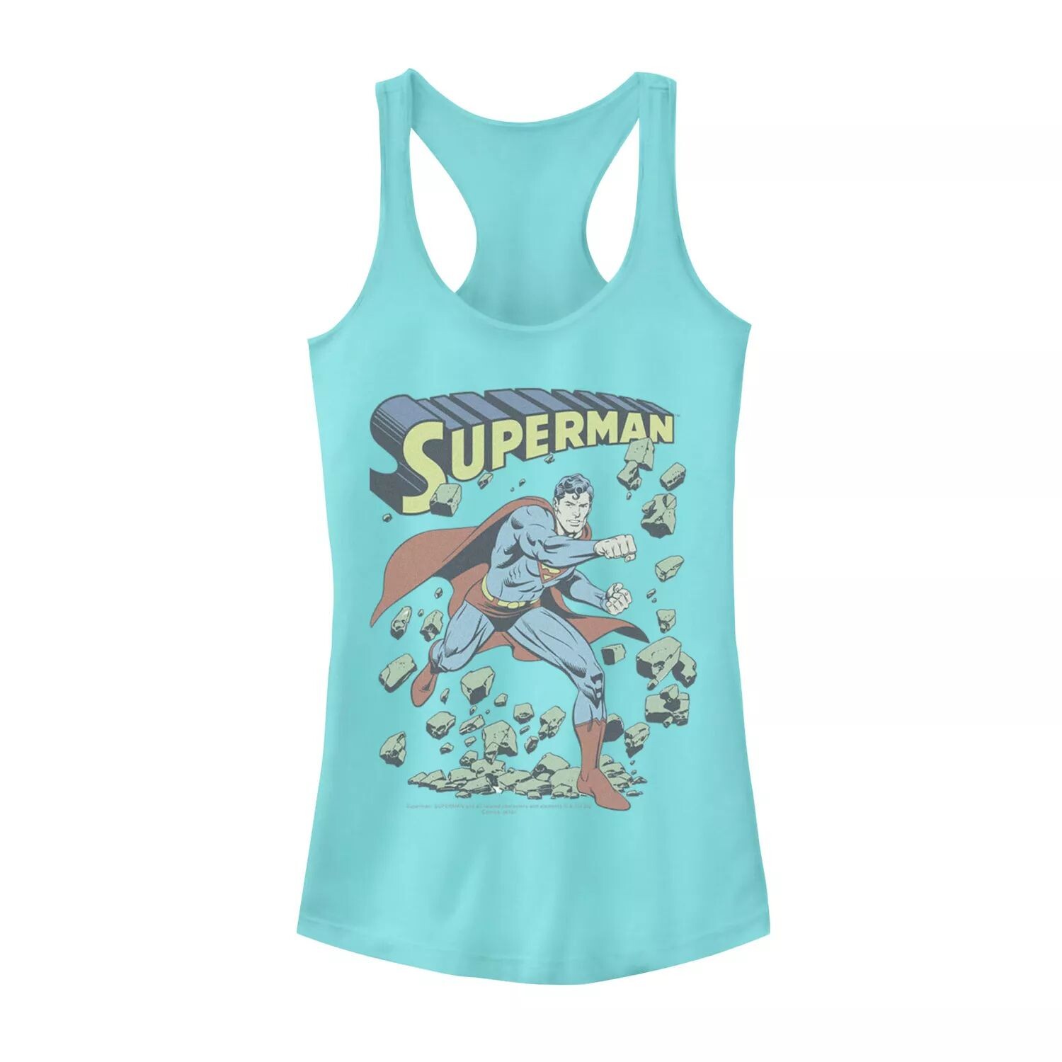 

Майка на бретелях с винтажным плакатом DC Comics Superman Smash Rocks для юниоров Licensed Character