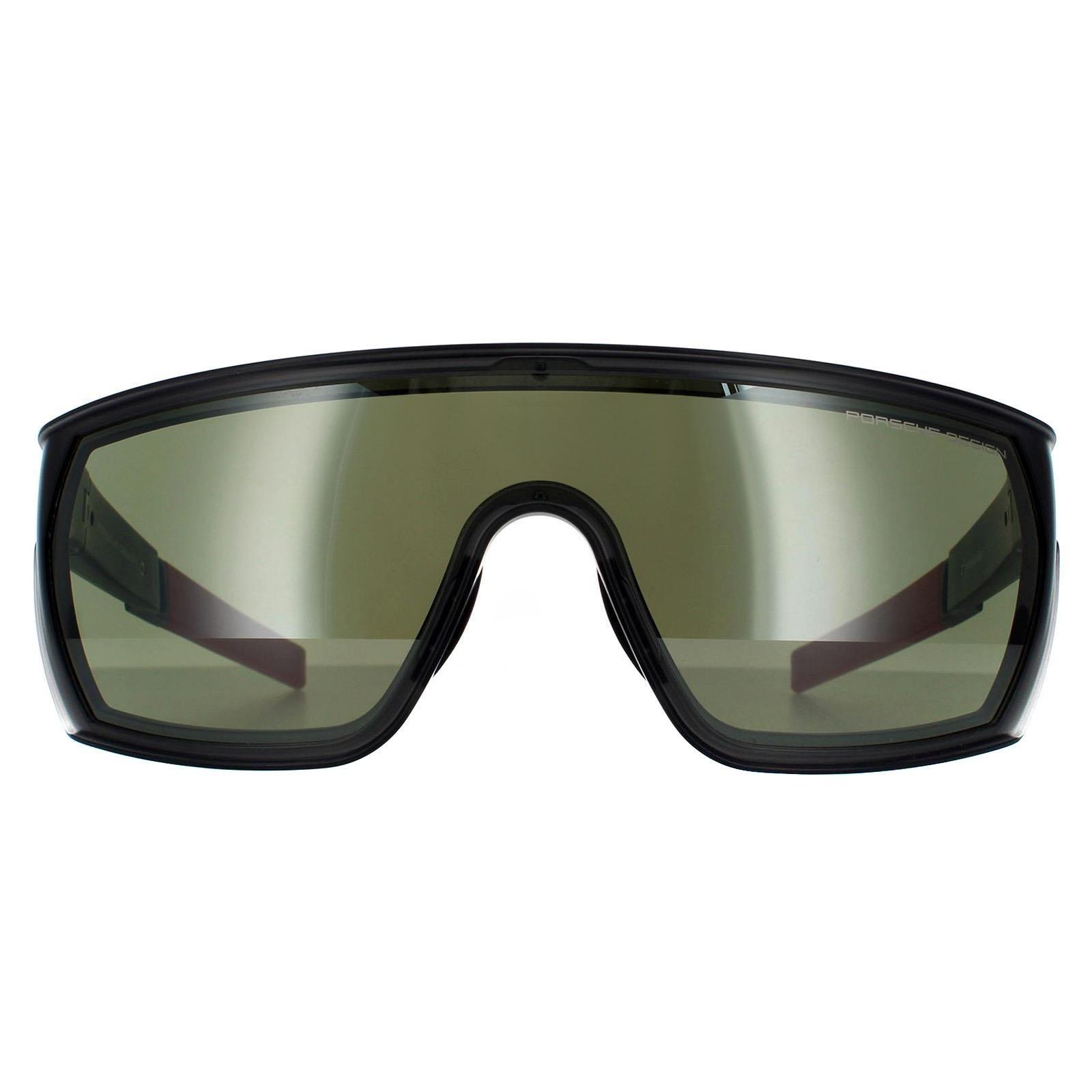 Серо-красные оливковые облегченные серебряные зеркальные солнцезащитные очки Shield Porsche Design, серый темно синие зеркальные солнцезащитные очки aviator gun porsche design серый