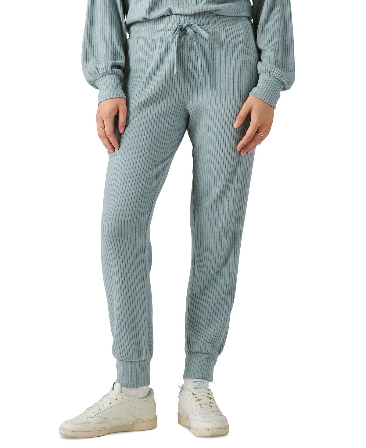 

Женские брюки-джоггеры в рубчик с завязками-облачками Lucky Brand