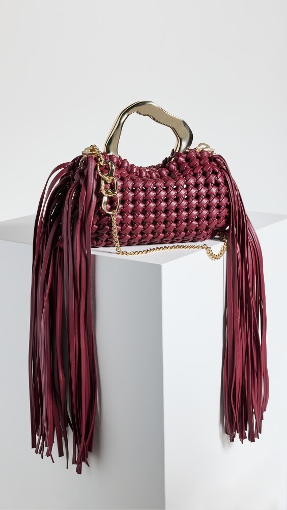 

Сумка Aje Weave Micro Fringe Frame