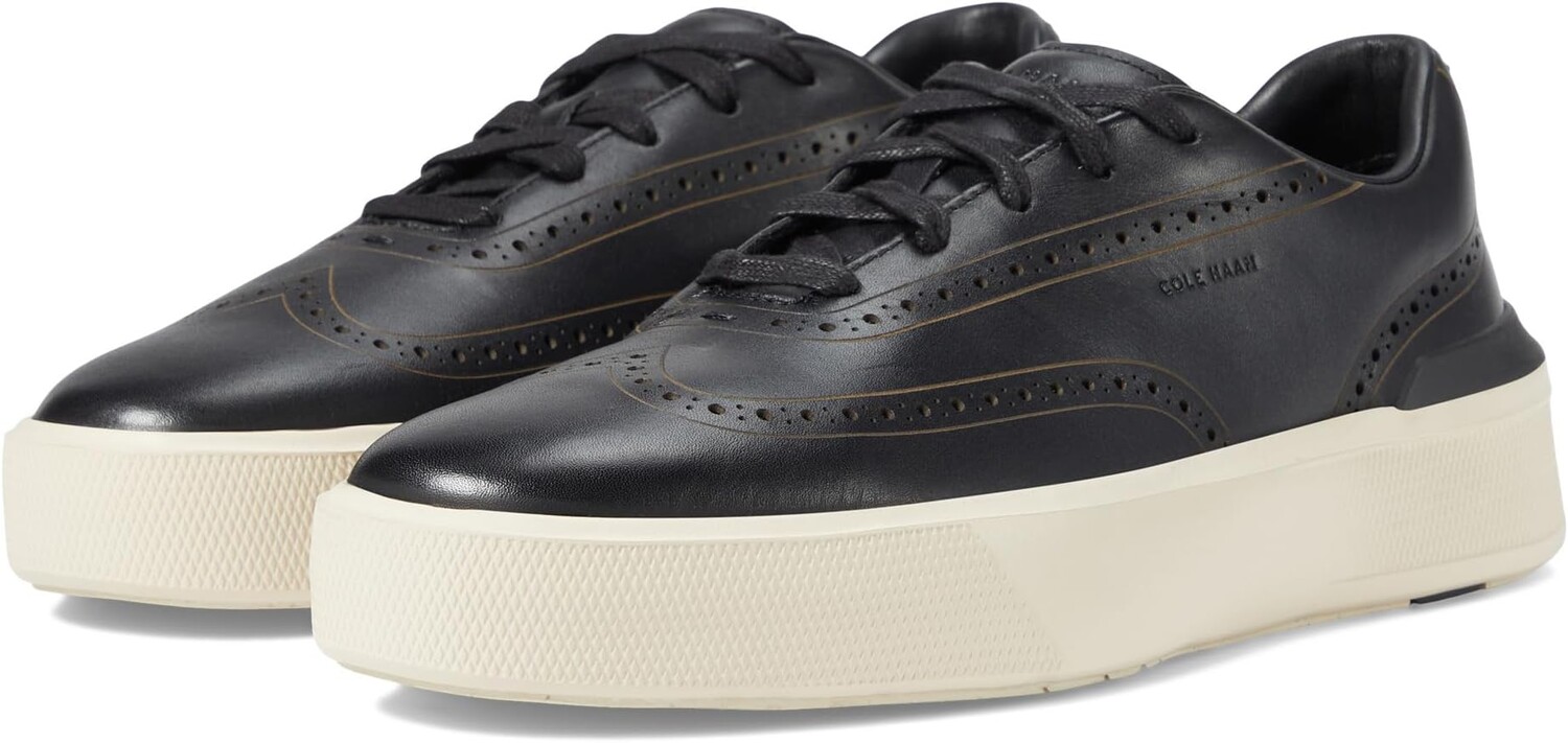 

Кроссовки Grandpro Crew Wing Tip Cole Haan, цвет Black/Birch