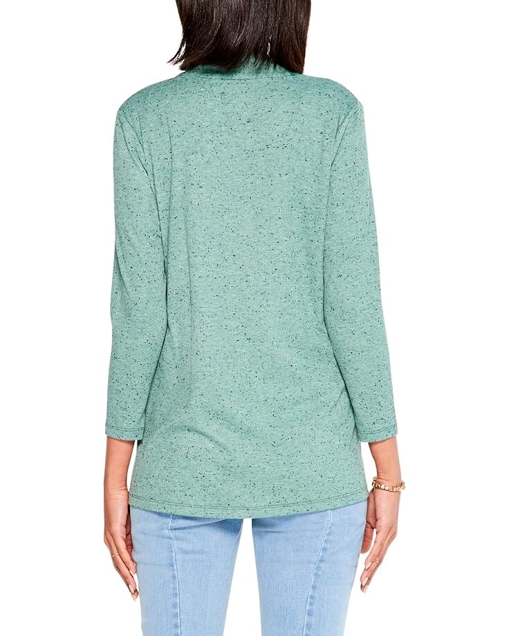 Свитер NIC+ZOE Pocket Drapey Rib Cardigan, цвет Juniper