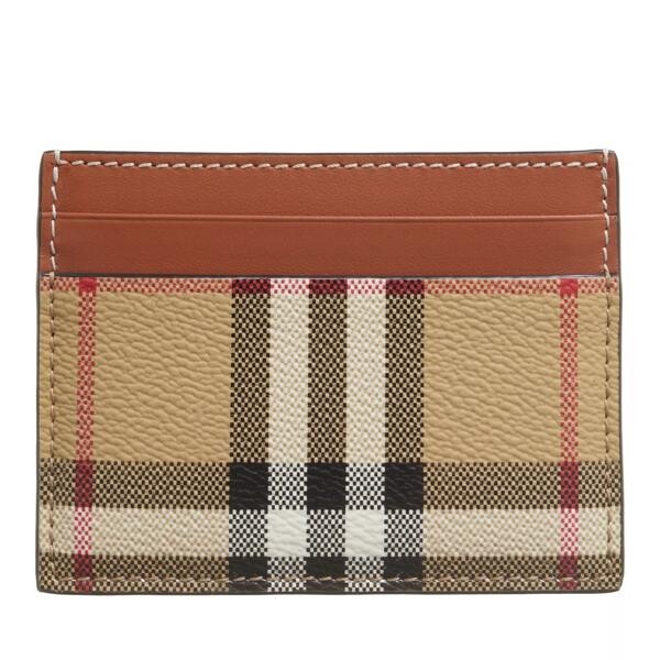 

Кошелек cardholder check Burberry, бежевый