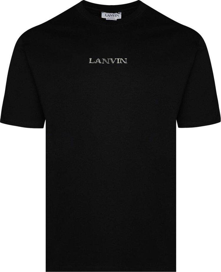 

Футболка Lanvin Embroidered Regular 'Black', черный