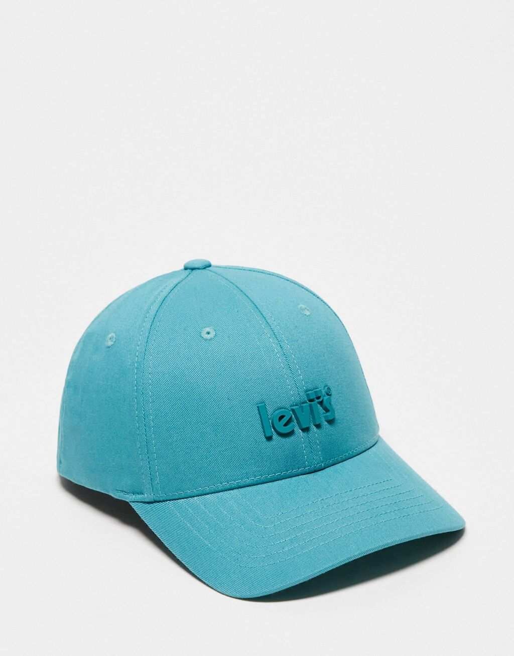 

Кепка Levi's бирюзово-синего цвета с логотипом-постером