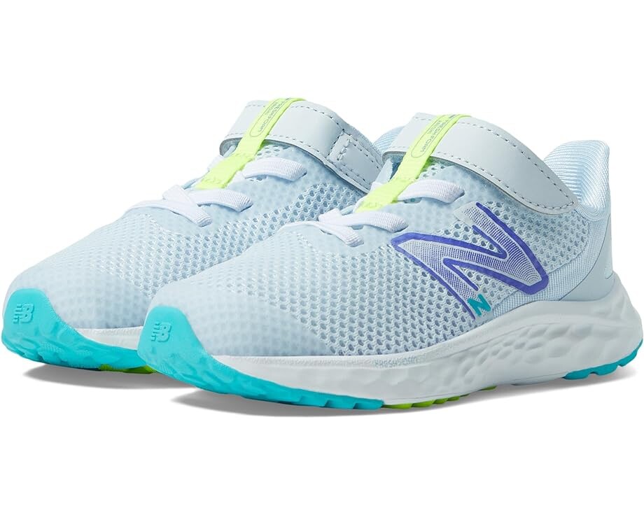 

Кроссовки New Balance Fresh Foam Arishi v4 Bungee Lace with Hook-and-Loop Top Strap, цвет Ice Blue/Electric Indigo