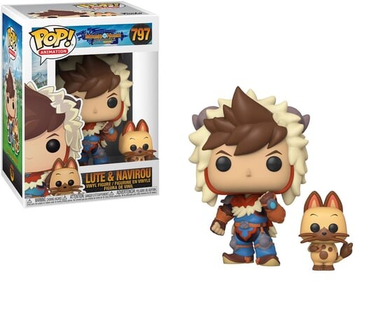 

Funko POP! Анимация, коллекционная фигурка Monster Hunter, Lute & Navirou