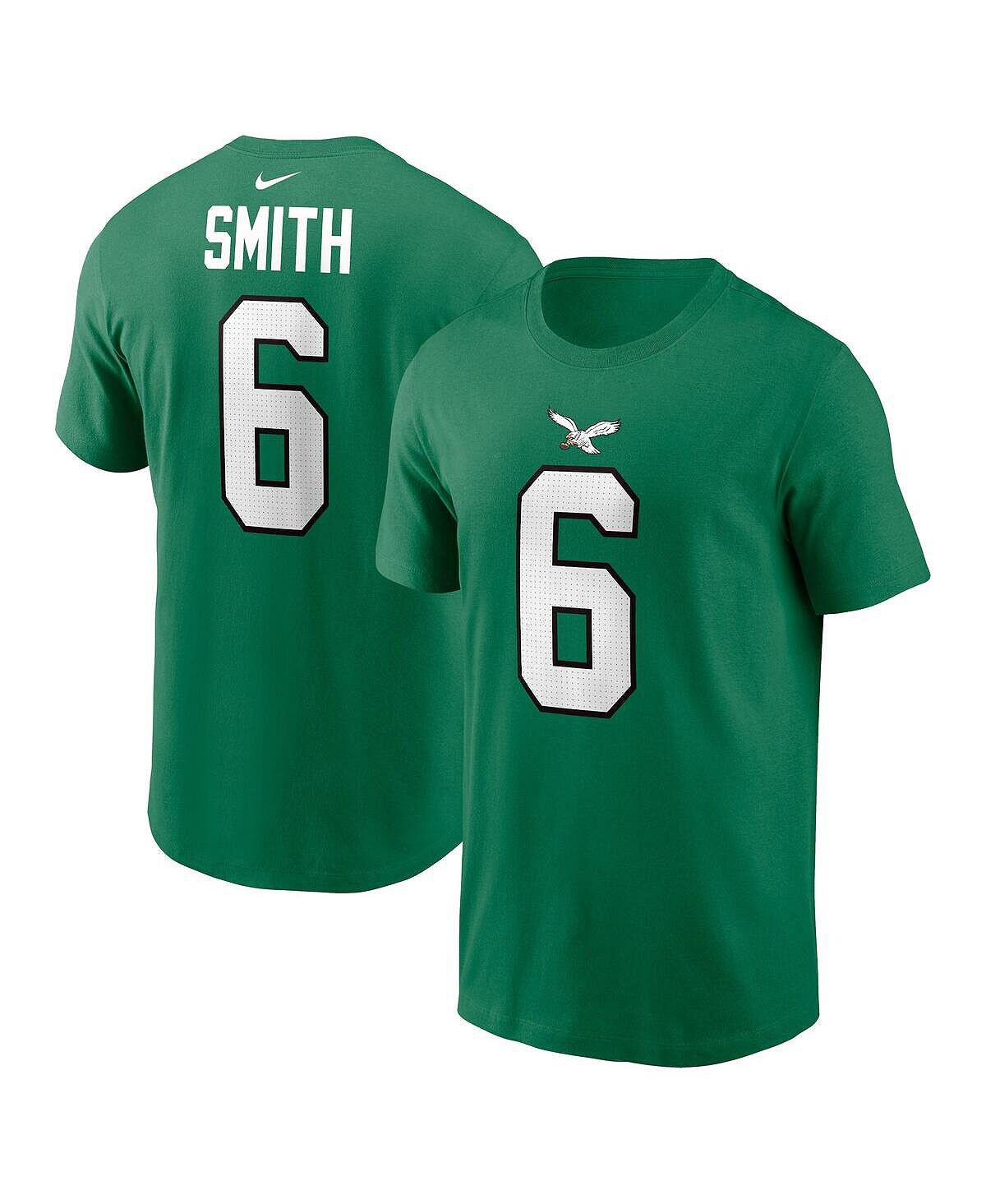 

Футболка Big Boys DeVonta Smith Kelly Green Philadelphia Eagles с альтернативным именем и номером игрока Nike