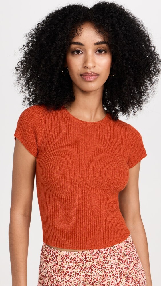 

Свитер Reformation Teo Cashmere Short Sleeve