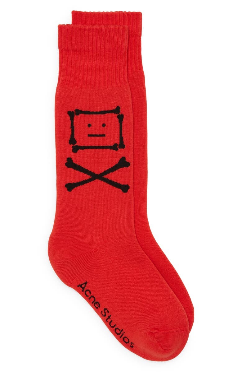 

Носки с логотипом Zuper Crossbone Face ACNE STUDIOS