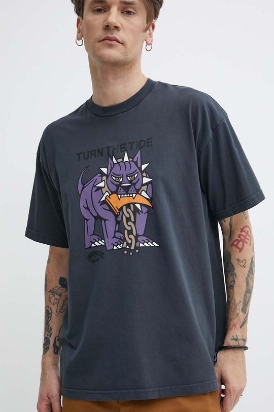 

Хлопковая футболка Billabong, черный