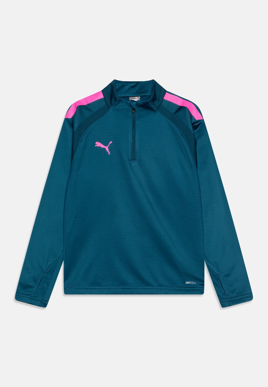 

Футболка с длинным рукавом Teamliga Zip Jr Unisex Puma, цвет ocean tropic/electric lime