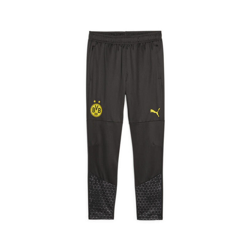 

Брюки футбольные тренировочные мужские Borussia Dortmund PUMA Black Cyber Yellow
